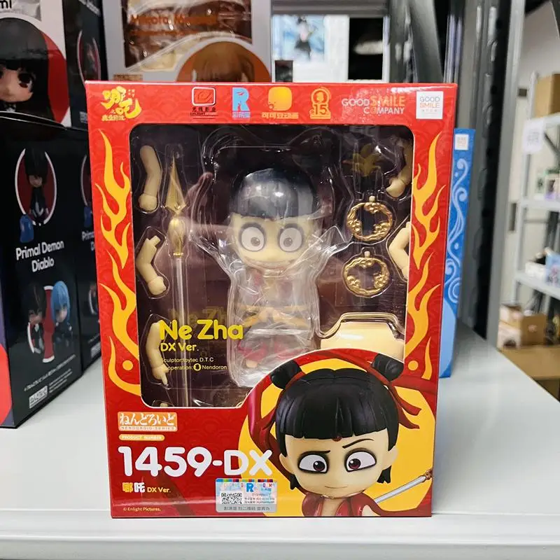 Подлинная аниме-игрушка Ne Zha 2 1459 Nezha Aobing Conquers The Dragon King Q версия мобильная фигурка