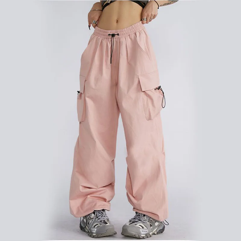Fashion Women's Cargo Pants Hip Hop Loose Big Pockets Wide Leg Trousers Y2K Ladies Girls All Match Jogging Sweatpants Streatwear
Fashion Women's Cargo Pants Hip Hop Loose Big Pockets Wide Leg Trousers Y2K Ladies Girls All Match Jogging Sweatpants Streatwear