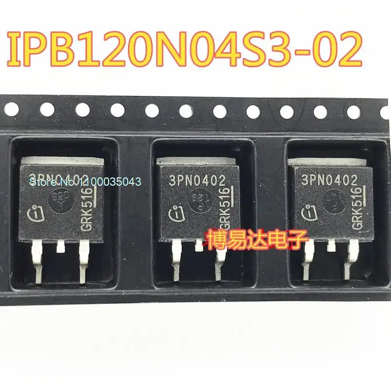 10PCS/LOT 3PN0402 IPB120N04S3-02 MOS TO-263 
10PCS/LOT 3PN0402 IPB120N04S3-02 MOS TO-263