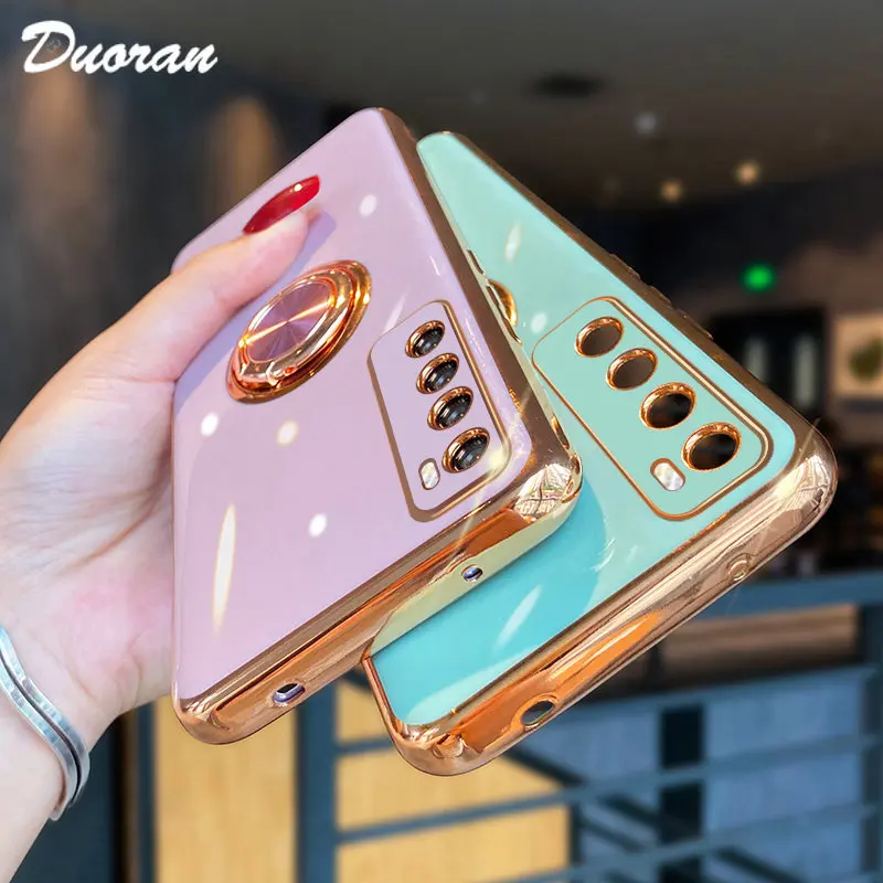 Luxury Plating Ring Bracket Case For Huawei P50 P40 P30 P20 Pro Plus Mate 40 30 20 Pro Soft Silicone Thin Shockproof Cover Funda
Luxury Plating Ring Bracket Case For Huawei P50 P40 P30 P20 Pro Plus Mate 40 30 20 Pro Soft Silicone Thin Shockproof Cover Funda