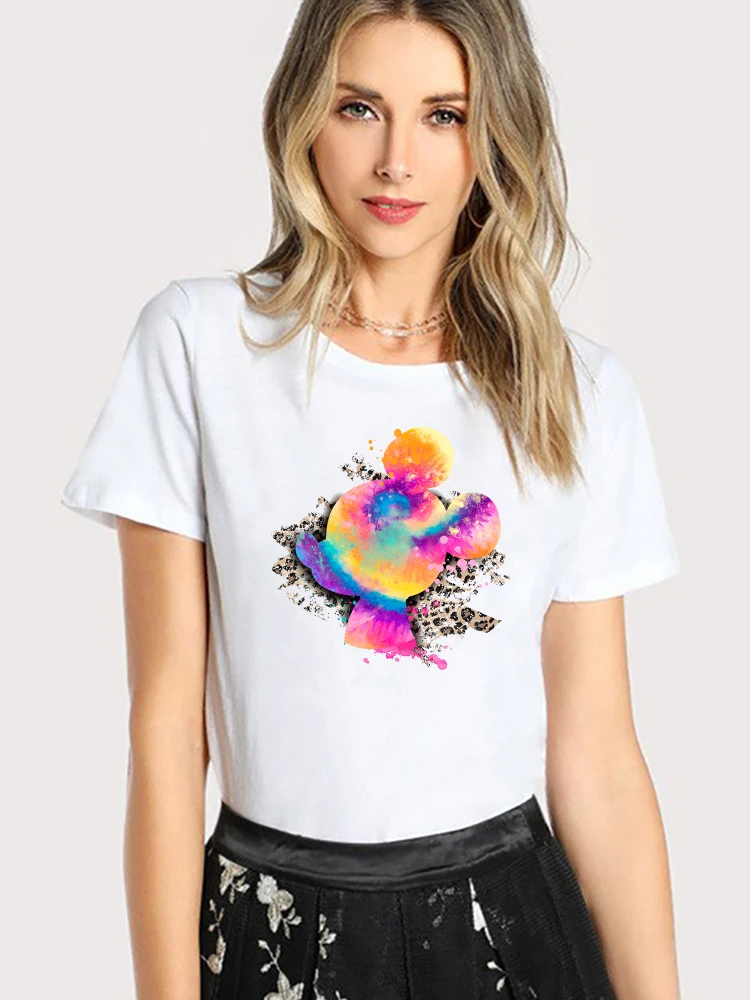 Popular Graphic Mickey Mouse Head Print Female T Shirts Hot Selling Cartoon Lady Short Sleeve Cute Disney Fashion Women T-Shirts
Popular Graphic Mickey Mouse Head Print Female T Shirts Hot Selling Cartoon Lady Short Sleeve Cute Disney Fashion Women T-Shirts