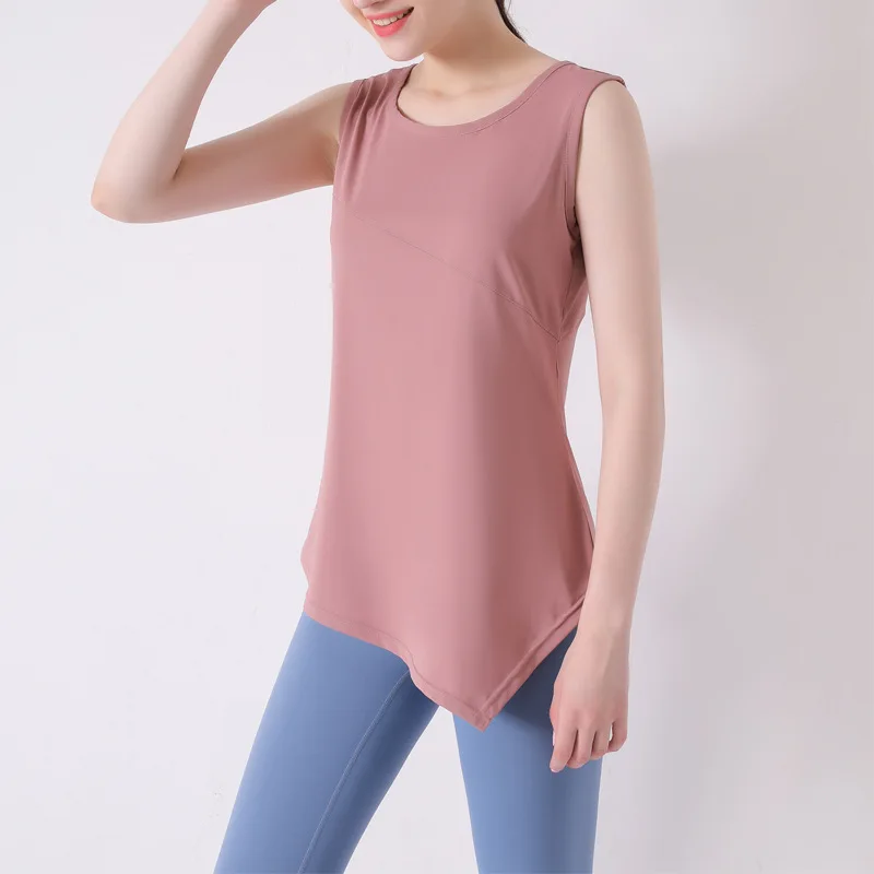 Female Yoga Vest Sleeveless Irregular Sports Shirts Breathable Round Neck Athletic T-shirt Side Slit Fitness Running Tank Tops
Female Yoga Vest Sleeveless Irregular Sports Shirts Breathable Round Neck Athletic T-shirt Side Slit Fitness Running Tank Tops