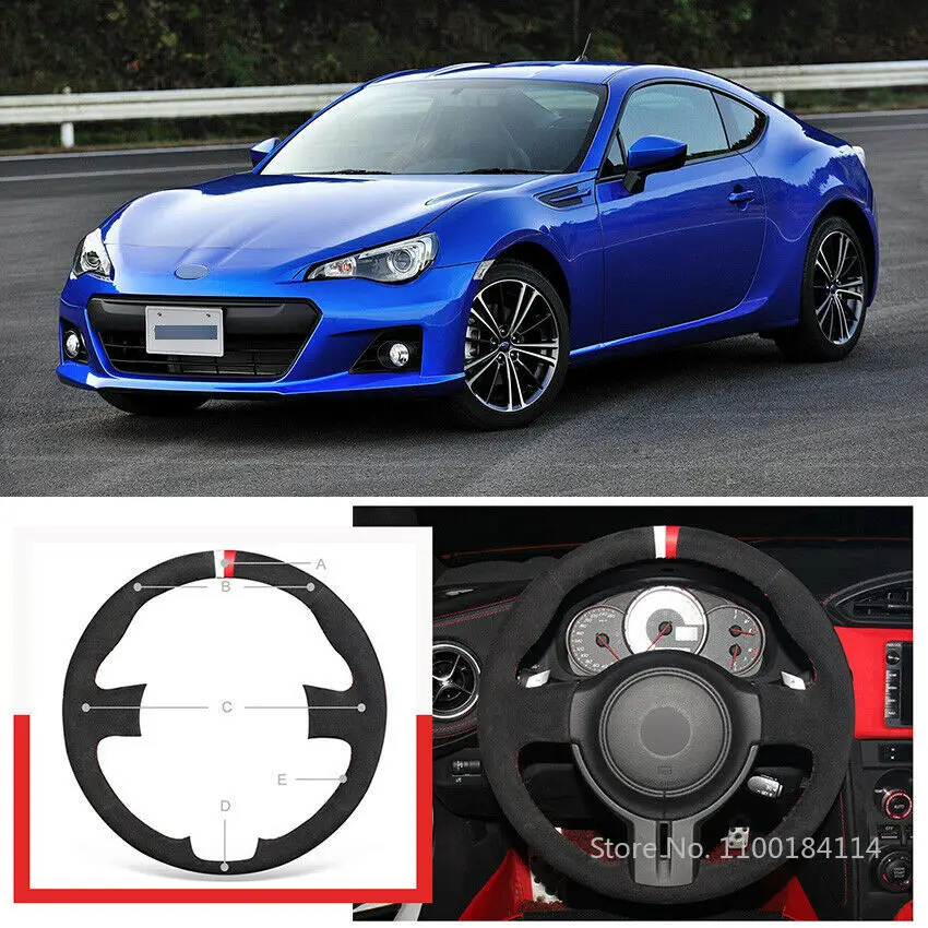 Нескользящая прочная черная замша для Subaru BRZ Scion чехол рулевого колеса автомобиля
Нескользящая прочная черная замша для Subaru BRZ Scion чехол рулевого колеса автомобиля