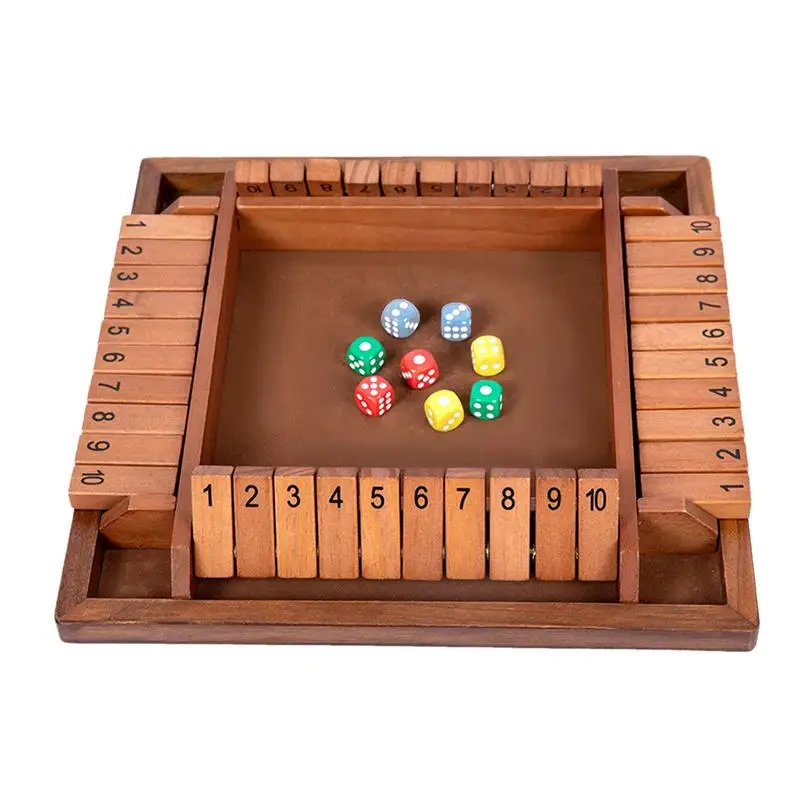 

Настольная игра Shut The Box, деревянные игральные кости для 2-4 игроков