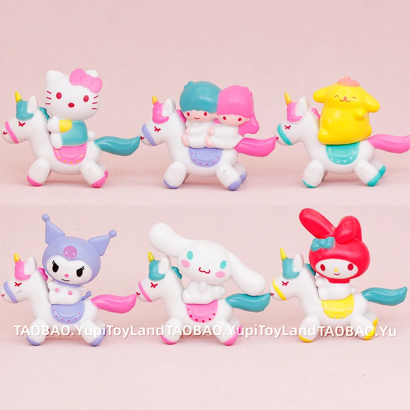 Sanrio фигурка единорога Hello Kitty Cinnamoroll Kuromi аниме экшн-фигурка мультфильм настольные украшения игрушки искусственные подарки
Sanrio фигурка единорога Hello Kitty Cinnamoroll Kuromi аниме экшн-фигурка мультфильм настольные украшения игрушки искусственные подарки