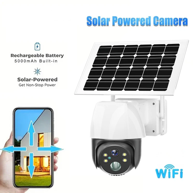 WIFI Solar Camera 1080P PIR Human Detection 2MP Outdoor Security With Solar Panel Wireless Surveillance PTZ Battery Camera
WIFI Solar Camera 1080P PIR Human Detection 2MP Outdoor Security With Solar Panel Wireless Surveillance PTZ Battery Camera