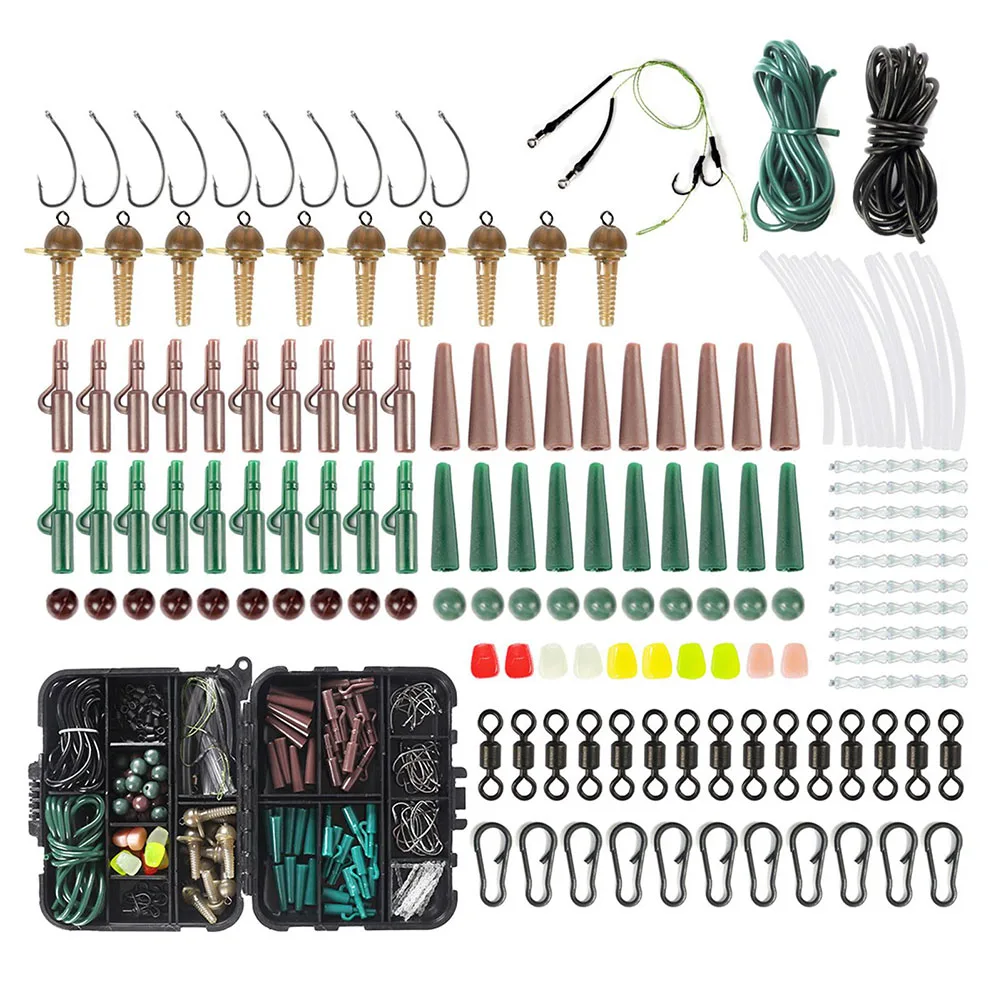 254Pcs Fishing Tackle Kit Saltwater Fishing Kit Tackle Box Surf Fishing Gear Wivels Pompano Rigs Weight Fishing Hook
254Pcs Fishing Tackle Kit Saltwater Fishing Kit Tackle Box Surf Fishing Gear Wivels Pompano Rigs Weight Fishing Hook