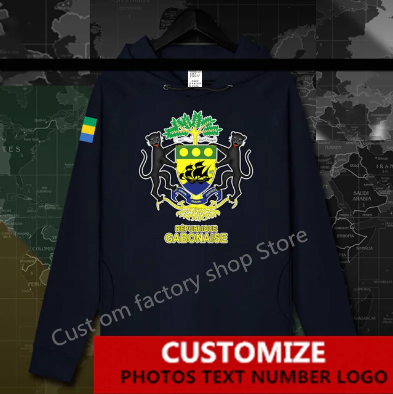 Gabonese Republic Gabon Gabonaise GAB GA Hoodie Free Custom Jersey Fans DIY Name Number LOGO Fashion Hip Hop Loose Casual Hoodie
Gabonese Republic Gabon Gabonaise GAB GA Hoodie Free Custom Jersey Fans DIY Name Number LOGO Fashion Hip Hop Loose Casual Hoodie