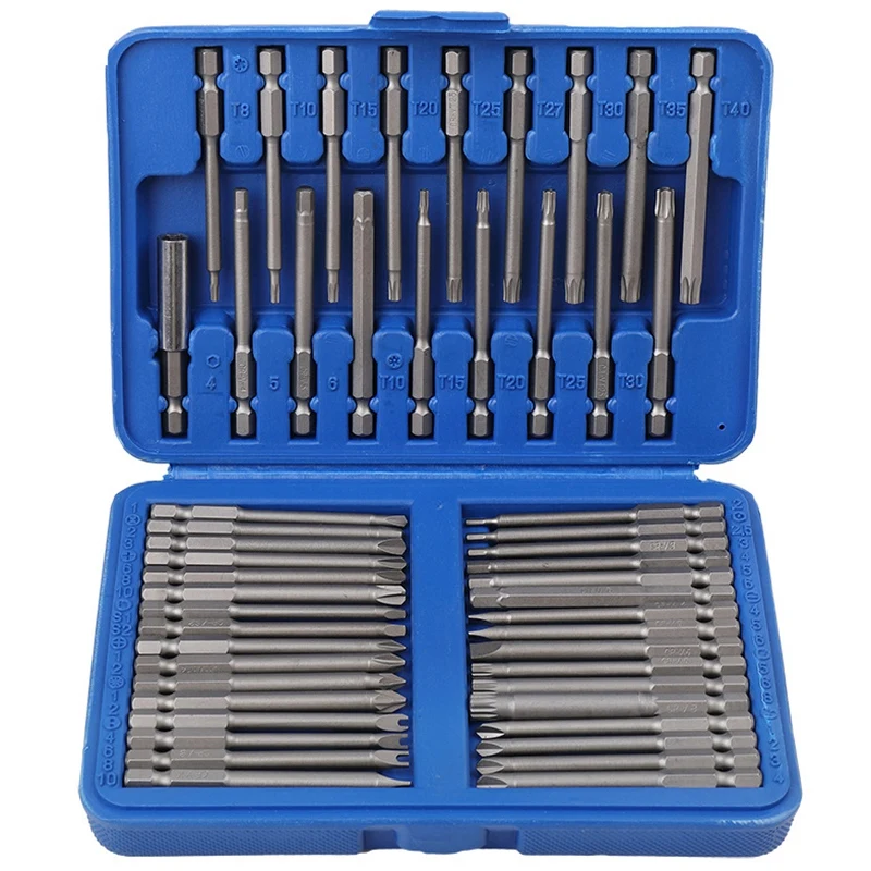 50Pc 75Mm Extra Long Reach Bit Set Security Screwdriver Bits Torx Star Hex Spline Brocas Destornillador Parafusadeira
50Pc 75Mm Extra Long Reach Bit Set Security Screwdriver Bits Torx Star Hex Spline Brocas Destornillador Parafusadeira