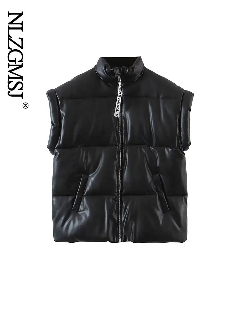 Nlzgmsj Women Black Faux Leather Vest 2022 Autumn Winter Fashion Ladies Loose Thick Warm Jacket Female PU Vests Outerwear 202208
Nlzgmsj Women Black Faux Leather Vest 2022 Autumn Winter Fashion Ladies Loose Thick Warm Jacket Female PU Vests Outerwear 202208
