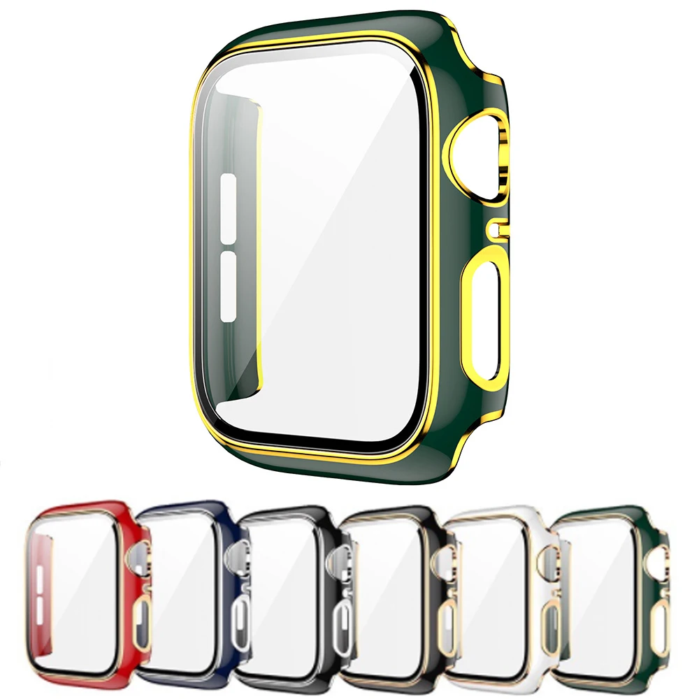 Protective film+case for apple watch 6/SE/7/5/4/3/2 44mm 40mm 42mm 38mm matte Plastic cover hard frame with glass for iWatch
Protective film+case for apple watch 6/SE/7/5/4/3/2 44mm 40mm 42mm 38mm matte Plastic cover hard frame with glass for iWatch