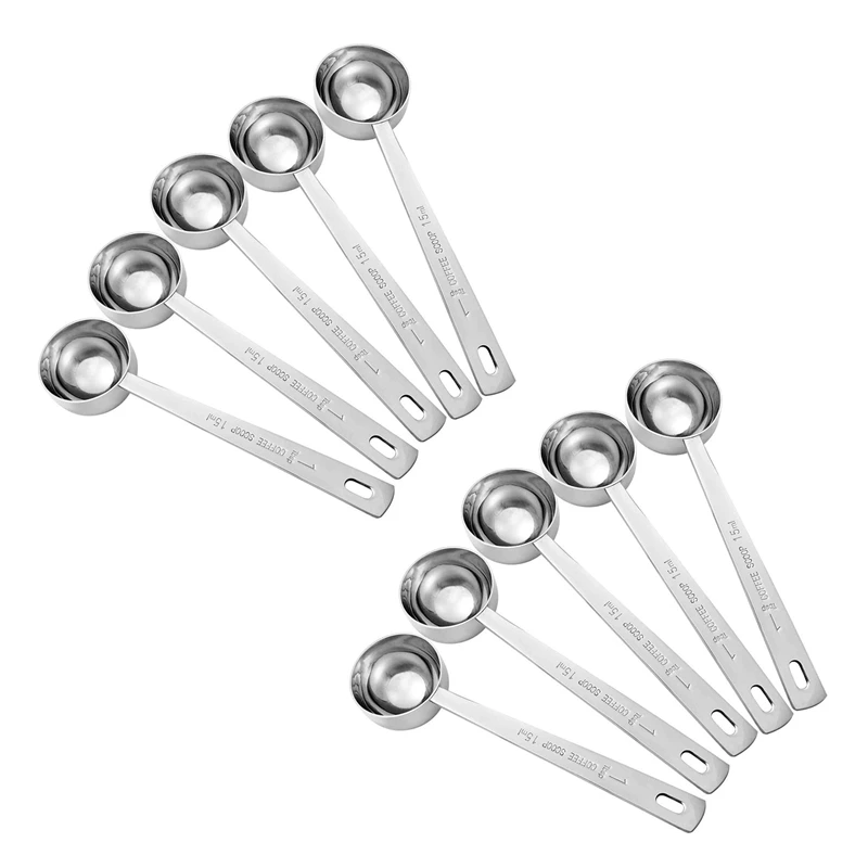 BEAU-Coffee Measuring Scoop 1 Tablespoon Long Handle Stainless Steel Spoon For Coffee, Milk Powder, Fruit Powder, Set Of 10
BEAU-Coffee Measuring Scoop 1 Tablespoon Long Handle Stainless Steel Spoon For Coffee, Milk Powder, Fruit Powder, Set Of 10