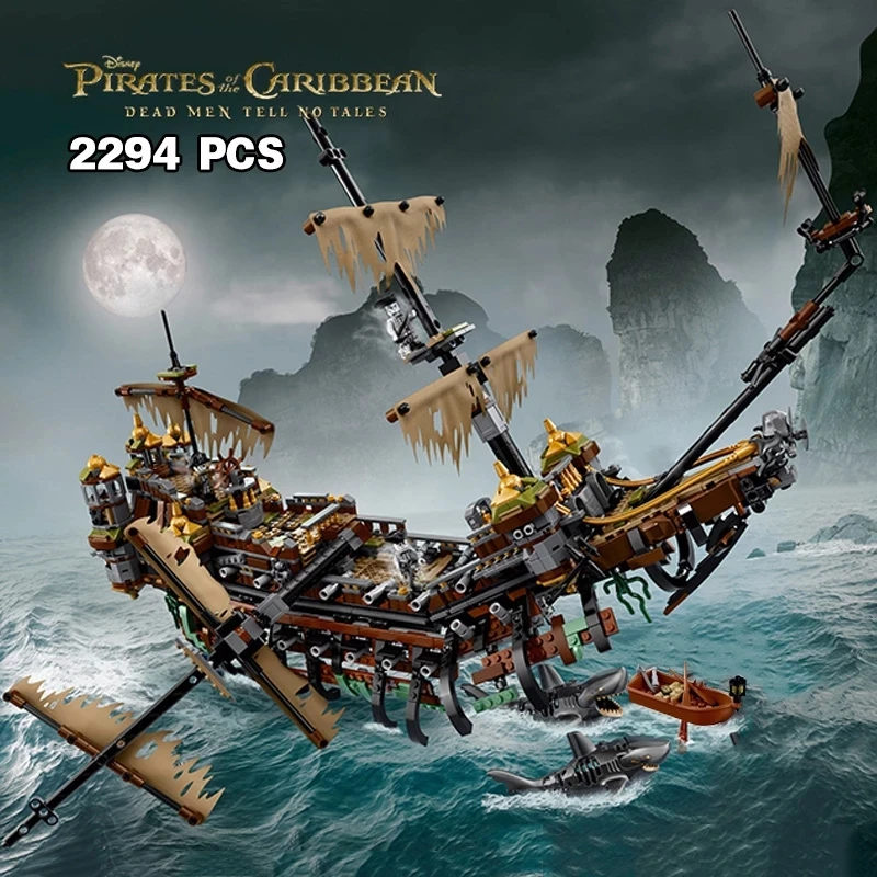 

16042 Pirate Ship Series Silent Mary Building Block Children's Education Brick Assembly Model Birthday New Year Gift Puzzle Toy