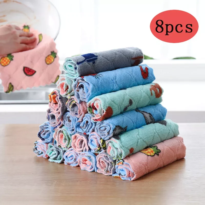 NEW 8PCS Kitchen Microfiber Towel Absorbent Dish Cloth Non-Stick Oil Washing Kitchen Rag Household Tableware Cleaning Wiping Too
NEW 8PCS Kitchen Microfiber Towel Absorbent Dish Cloth Non-Stick Oil Washing Kitchen Rag Household Tableware Cleaning Wiping Too