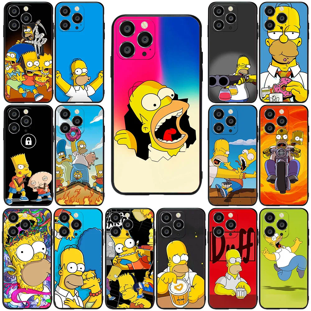 Силиконовый чехол для iPhone XR XS 7 8 11 12 13 Mini Pro Max Plus MR-5 Bart S-Simpsons