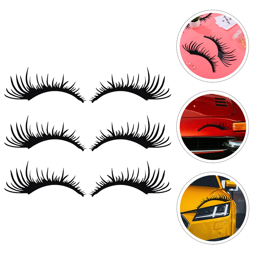 3 Pairs Window Trim Sticker Car Decoration Decal Bumper Eyelashes Stickers Headlight
3 Pairs Window Trim Sticker Car Decoration Decal Bumper Eyelashes Stickers Headlight