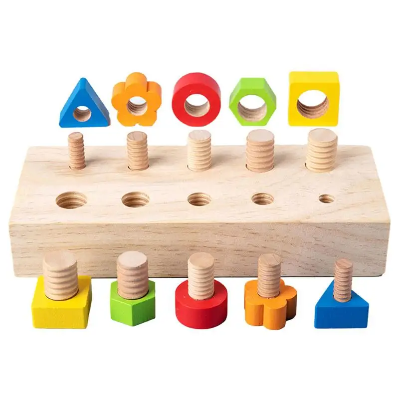 Screw Nut Wooden Assembly Educational Toy Solid Wood Screw Nut Decompression Fine Movement Training Educational Toy For Kid
Screw Nut Wooden Assembly Educational Toy Solid Wood Screw Nut Decompression Fine Movement Training Educational Toy For Kid