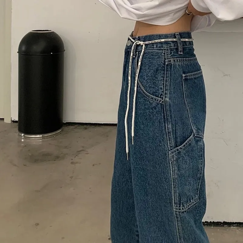 2022 Jeans Women Streetwear Casual Baggy Y2k Aesthetic Straight Denim Trouser High Waisted Jeans Loose Cargo Pants
2022 Jeans Women Streetwear Casual Baggy Y2k Aesthetic Straight Denim Trouser High Waisted Jeans Loose Cargo Pants
