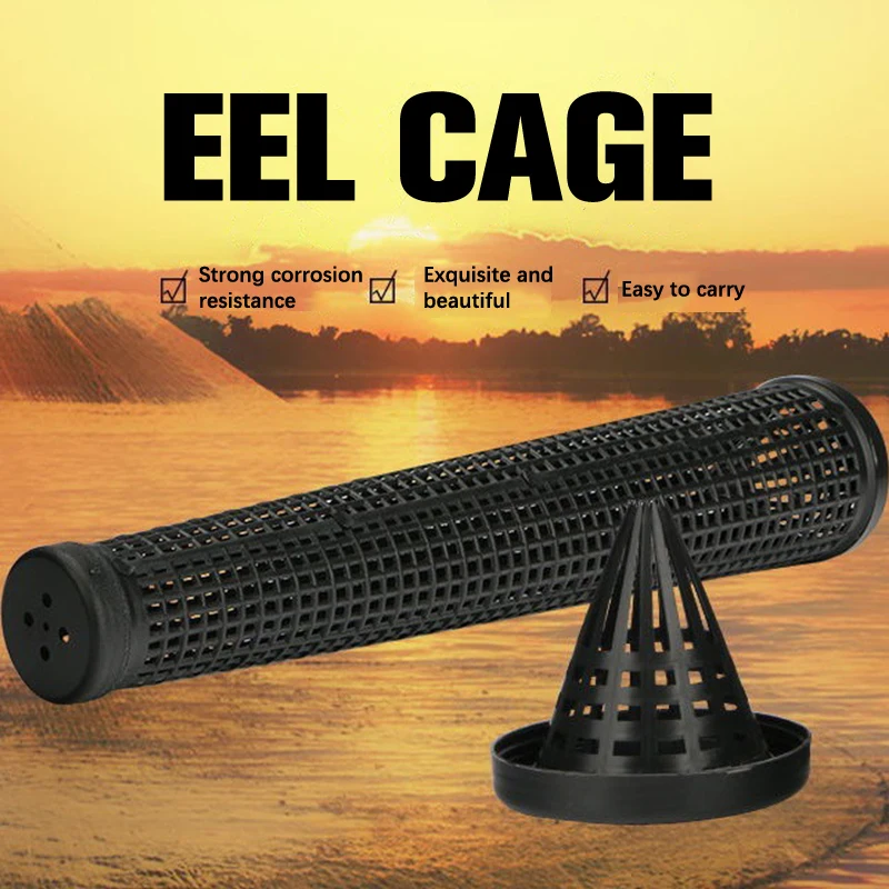 1pcs Black Fish Net Cage Fishnet Finless Eel Loach Trap Fishing Pot Durable Plastic Container Mud cage
1pcs Black Fish Net Cage Fishnet Finless Eel Loach Trap Fishing Pot Durable Plastic Container Mud cage