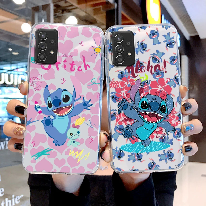 Disney Stitch Love Cartoon Transparent Phone Case For Samsung A73 A72 A71 A53 A52 A51 A42 A33 A32 A23 A22 A21S A13 A12 A03 5G
Disney Stitch Love Cartoon Transparent Phone Case For Samsung A73 A72 A71 A53 A52 A51 A42 A33 A32 A23 A22 A21S A13 A12 A03 5G