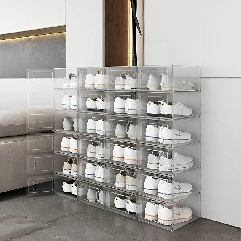 6pcs/Set Fold Shoes Case Plastic Thickened Shoes Organizers Antioxidant Shoe Cabinet Dustproof Stackable Combined Shoe Cabinet
6pcs/Set Fold Shoes Case Plastic Thickened Shoes Organizers Antioxidant Shoe Cabinet Dustproof Stackable Combined Shoe Cabinet