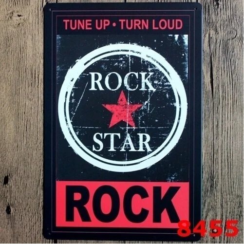 Rock Star Vintage Metal Tin Sign Slogan Poster Home Pub Bar Wall Decor 20x30CM(Visit Our Store, More Products!!!)
Rock Star Vintage Metal Tin Sign Slogan Poster Home Pub Bar Wall Decor 20x30CM(Visit Our Store, More Products!!!)