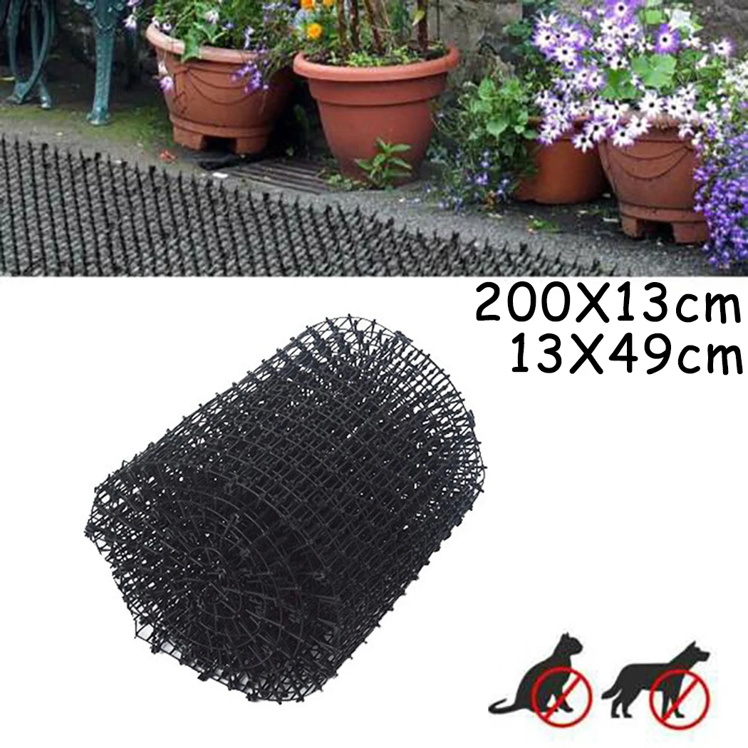 13X49CM Black Garden Cat Scat Mat Anti Cat Dog Repellents Mat Deterrent Spike Mat Prickle Strip Garden Repellent Animal Scarer
13X49CM Black Garden Cat Scat Mat Anti Cat Dog Repellents Mat Deterrent Spike Mat Prickle Strip Garden Repellent Animal Scarer
