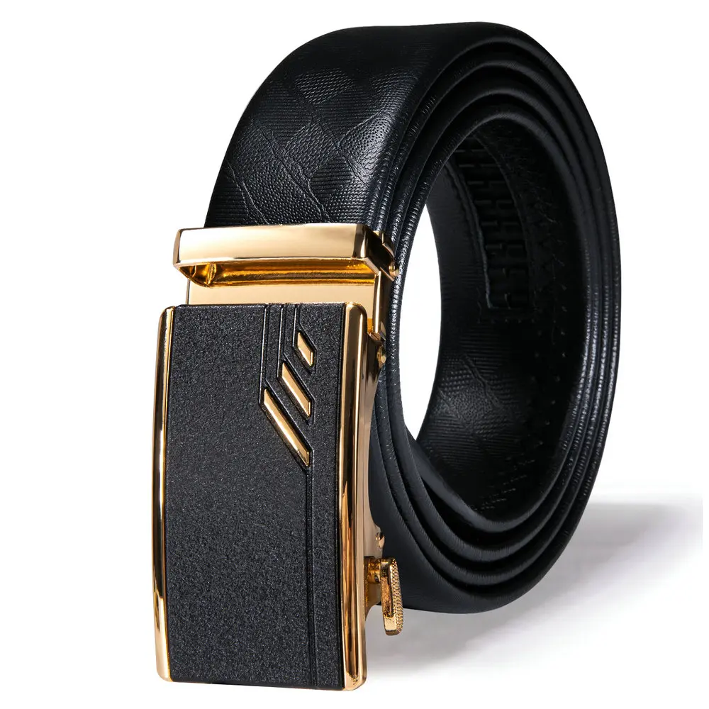 

Mens belts Luxury Cowskin Genuine Leather Belt For Man Fashion Automatic Buckle For Jeans Male cintos DK-2288