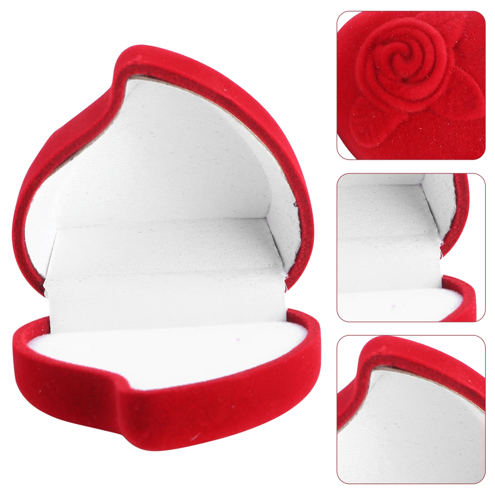 2 Pcs Jewelry Ring Box Heart Shaped Storage Case Rose Pattern Love Ring Storage Display Box Wedding Ring Storage box(Red)
2 Pcs Jewelry Ring Box Heart Shaped Storage Case Rose Pattern Love Ring Storage Display Box Wedding Ring Storage box(Red)