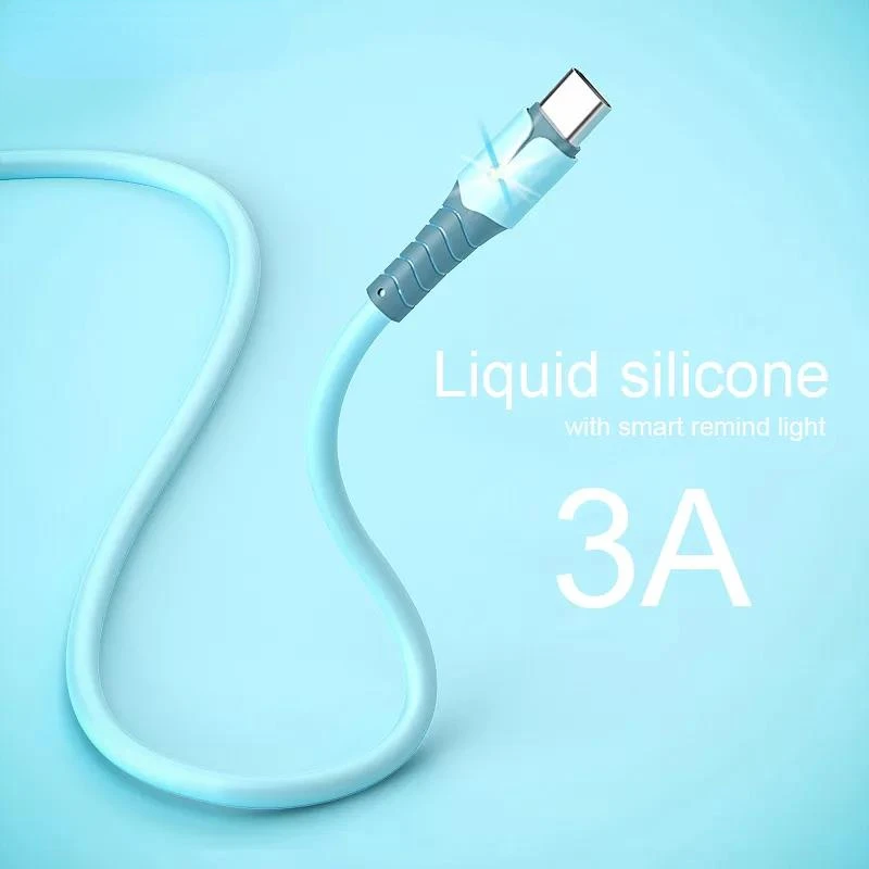 Silicone remind Light Charger cable For iphone 13 12 11 Pro Max X XR 7 8 Plus Fast Charging Smart usb Data Cord 3A enough
Silicone remind Light Charger cable For iphone 13 12 11 Pro Max X XR 7 8 Plus Fast Charging Smart usb Data Cord 3A enough