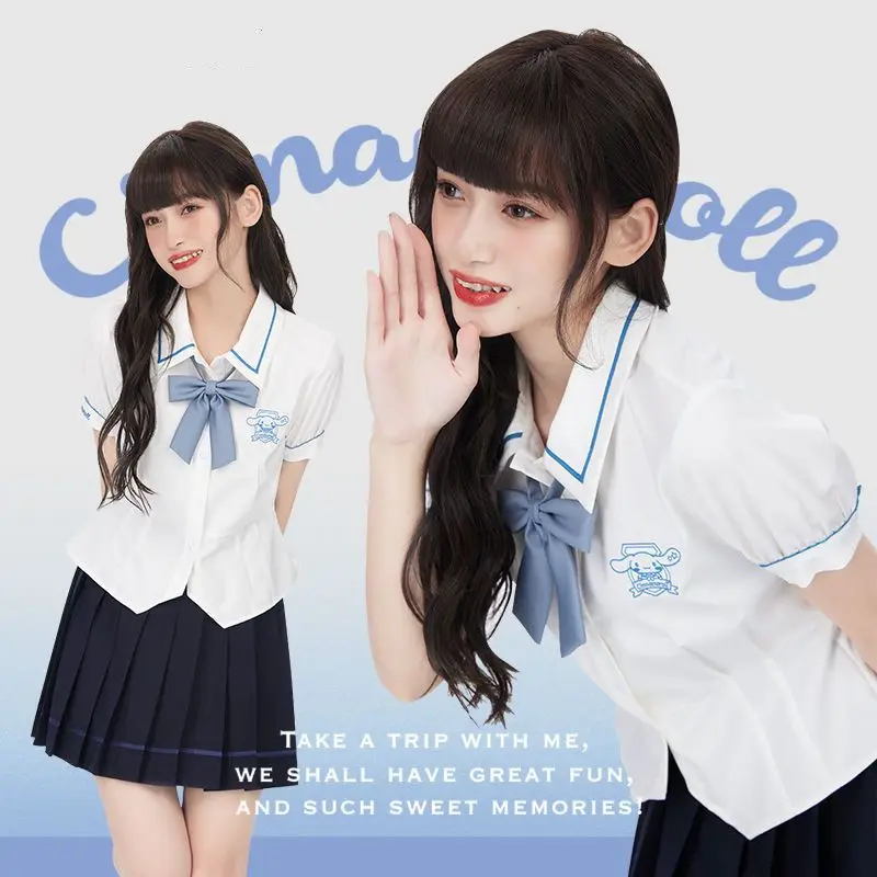 Милая футболка Sanrio Cinnamoroll для девушек Jk, мимелоди курми с помпоном, аниме пурин, милая Пряная Y2K, летний топ для девушек, рубашка
Милая футболка Sanrio Cinnamoroll для девушек Jk, мимелоди курми с помпоном, аниме пурин, милая Пряная Y2K, летний топ для девушек, рубашка