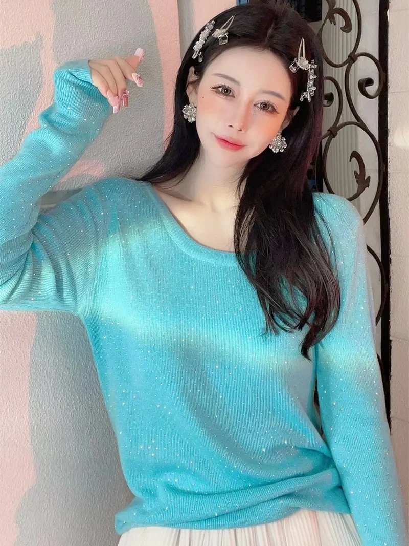Underlayer Women's New Heavy Industry Hot Drilling Versatile Slim Stretch Wool Knit Shirt in 2021 Winter
Underlayer Women's New Heavy Industry Hot Drilling Versatile Slim Stretch Wool Knit Shirt in 2021 Winter