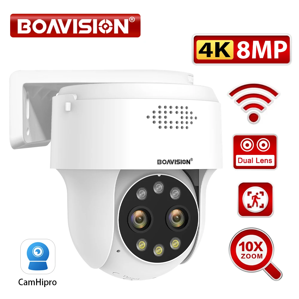 BOAVISION IP-камера видеонаблюдения 8MP с цифровым зумом 10x
BOAVISION IP-камера видеонаблюдения 8MP с цифровым зумом 10x