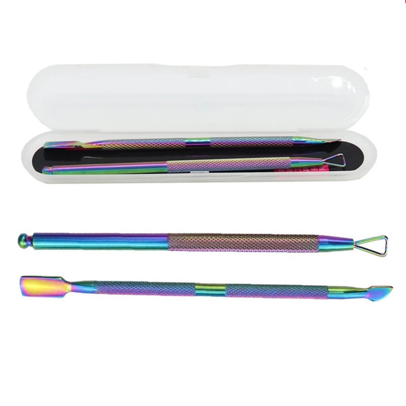 2pcs/Lot Nail Art Tool Stainless Steel Double Push Spoon Pusher Cut Remover Cuticle Trimmer Manicure Pedicure Care
2pcs/Lot Nail Art Tool Stainless Steel Double Push Spoon Pusher Cut Remover Cuticle Trimmer Manicure Pedicure Care
