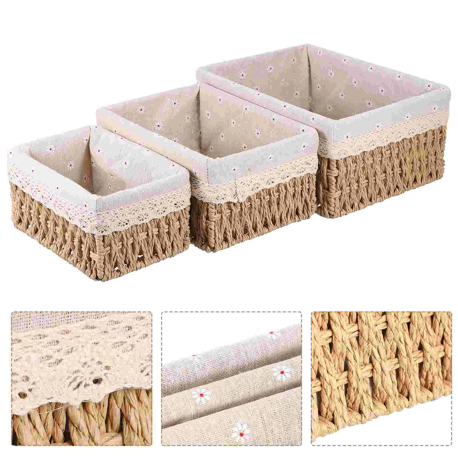 Basket Woven Baskets Storage Organizer Container Makeup Holder Wicker Box Rattan Desktop Sundries Toy Bakery Brush Boxes Cube
Basket Woven Baskets Storage Organizer Container Makeup Holder Wicker Box Rattan Desktop Sundries Toy Bakery Brush Boxes Cube