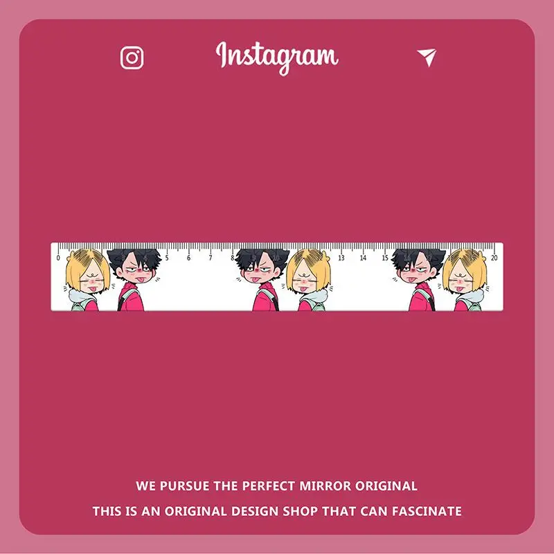 20cm Haikyuu Anime Ruler Kuroo Tetsurou Kenma Kozume Rulers Cartoon Drafting Supplies Kawaii Student Stationery School Supply
20cm Haikyuu Anime Ruler Kuroo Tetsurou Kenma Kozume Rulers Cartoon Drafting Supplies Kawaii Student Stationery School Supply