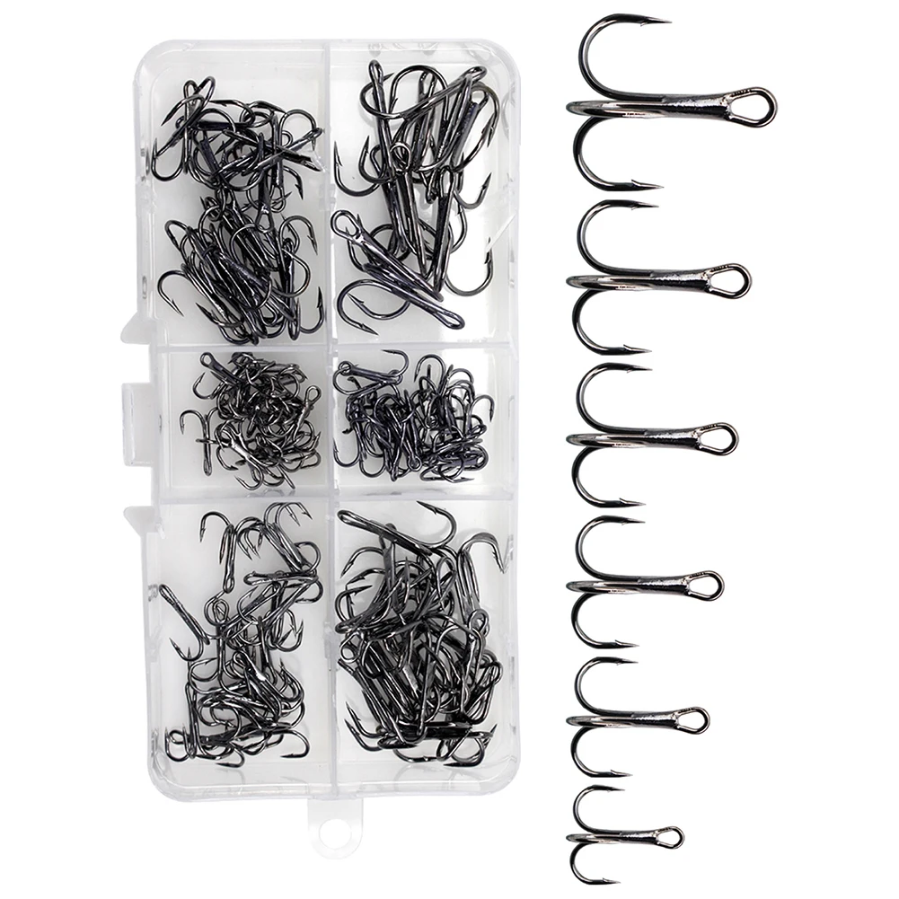 and Dependable Fishing Treble Hooks 110pcs/set High Carbon Steel Material Strong and Sharp Ensures Successful Carp Fishing
and Dependable Fishing Treble Hooks 110pcs/set High Carbon Steel Material Strong and Sharp Ensures Successful Carp Fishing