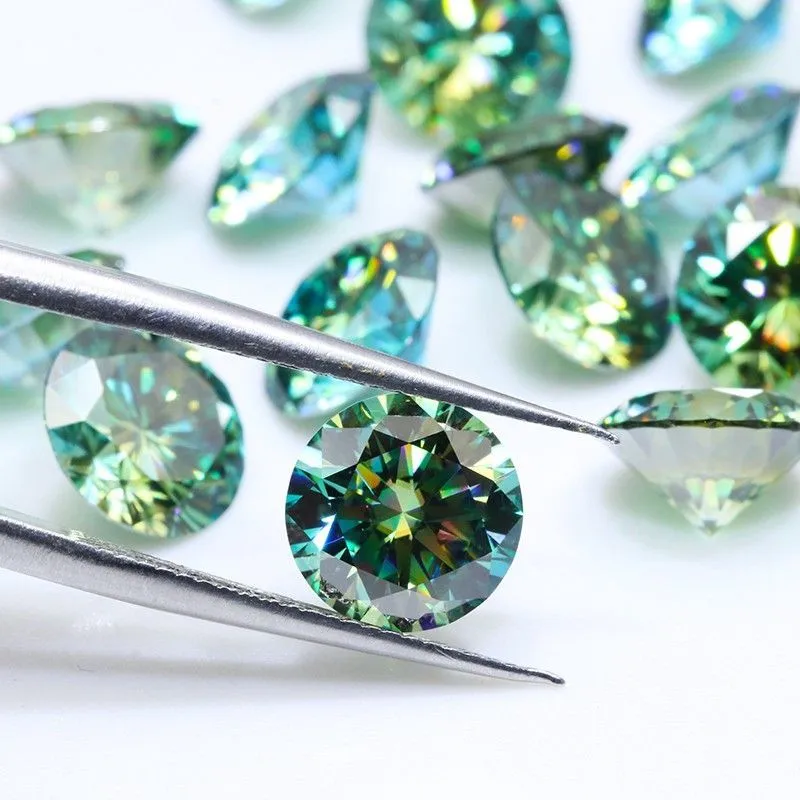 Green/Blue Real Moissanite Loose Stone 5mm~9mm 0.5ct ~3ct For Jewelry 3EX Cut Loose Gem stones DIY Jewelry Accessories with GRA
Green/Blue Real Moissanite Loose Stone 5mm~9mm 0.5ct ~3ct For Jewelry 3EX Cut Loose Gem stones DIY Jewelry Accessories with GRA