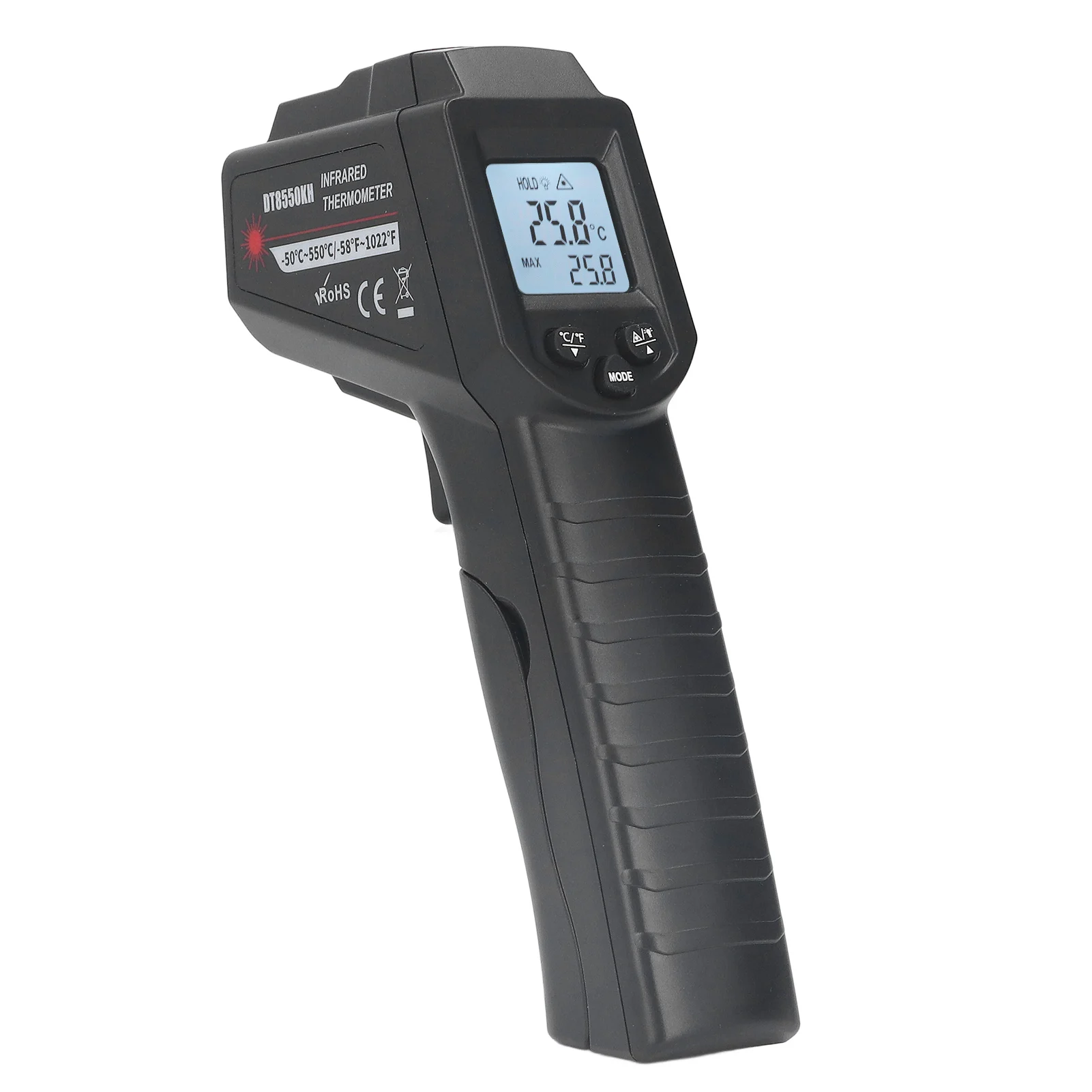 Laser Thermometer Wide Application Multifunctional Design ABS Material Digital Temperature Gun Wear Resistance for Chemical
Laser Thermometer Wide Application Multifunctional Design ABS Material Digital Temperature Gun Wear Resistance for Chemical