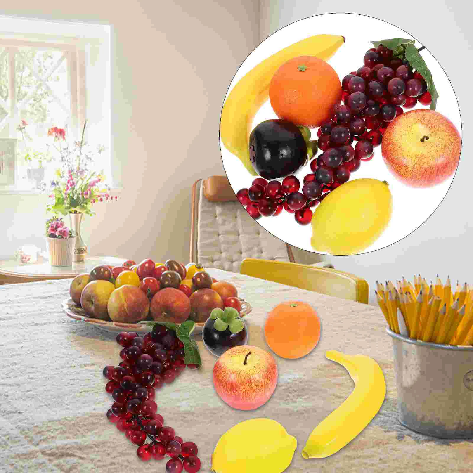 6 Pcs Photography Props Fruits Showcase Model Home Decor Decorative Layout Scene Artificial Adornment
6 Pcs Photography Props Fruits Showcase Model Home Decor Decorative Layout Scene Artificial Adornment