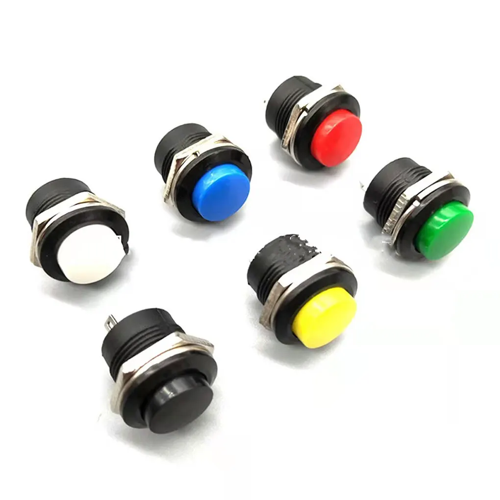 

100 Pieces Push Button Handy Installation Fine Workmanship Replaced Part Press Switch Upgraded Fittings Game Accessories Black