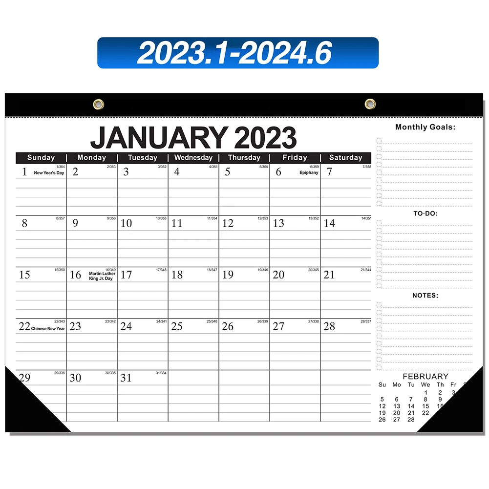 2023-2024 Monthly Goal Daily Planning Dates To-do List 18 Months Protective Cover Wall Hanging Holiday Desk Calendar Home Office
2023-2024 Monthly Goal Daily Planning Dates To-do List 18 Months Protective Cover Wall Hanging Holiday Desk Calendar Home Office