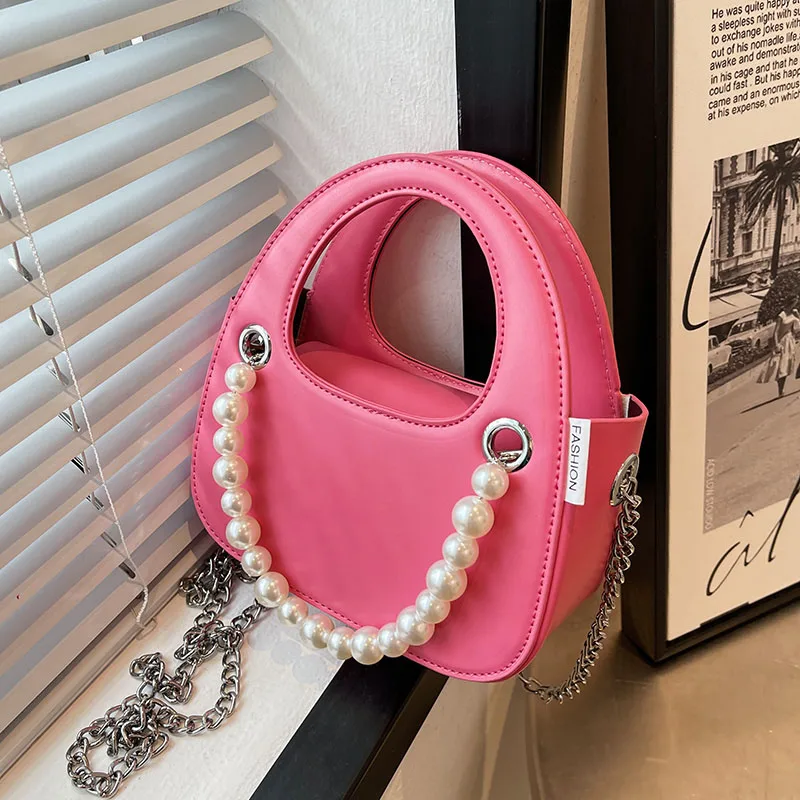 Solid Color Mini PU Leather Crossbody Bags For Women Beaded Handbags Fashion Brand Designer Ladies Shoulder Bag Chain Tote Bag
Solid Color Mini PU Leather Crossbody Bags For Women Beaded Handbags Fashion Brand Designer Ladies Shoulder Bag Chain Tote Bag