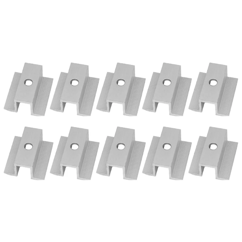 10 Pieces Aluminum Alloy Solar Panel Mounting Brackets Middle Clamp Solar Middle Clamp for Framed Panels 40mm/50mm/60mm
10 Pieces Aluminum Alloy Solar Panel Mounting Brackets Middle Clamp Solar Middle Clamp for Framed Panels 40mm/50mm/60mm