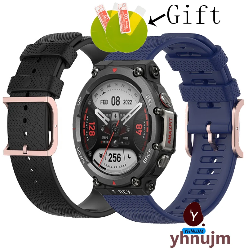 Мягкий силиконовый ремешок для Huami Amazfit T-REX 2, сменный спортивный ремешок для часов
Мягкий силиконовый ремешок для Huami Amazfit T-REX 2, сменный спортивный ремешок для часов