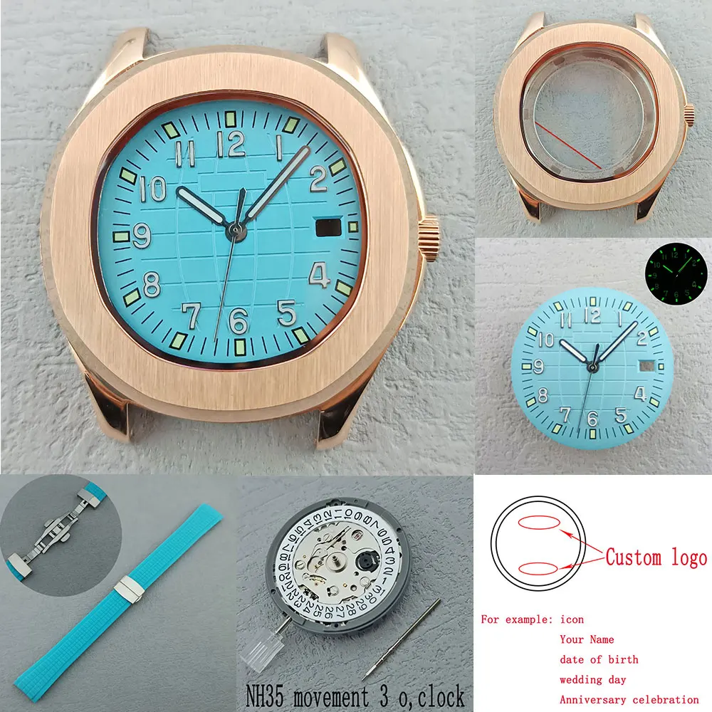 41mm NH35 NH36 stainless steel case custom logo NH35 watch dial sapphire glass case NH35 Miyota8215 movement watch parts
41mm NH35 NH36 stainless steel case custom logo NH35 watch dial sapphire glass case NH35 Miyota8215 movement watch parts