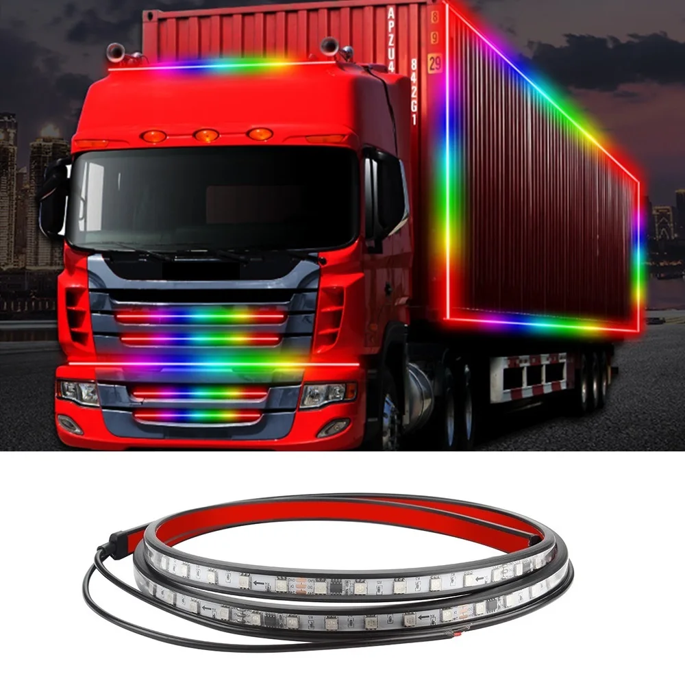 OKEEN Universal 24V Car LED RGB Ambient Light Flashing DRL Roof Bumper Door Lamp Trailer Lorry Caravan Accessories Decoration
OKEEN Universal 24V Car LED RGB Ambient Light Flashing DRL Roof Bumper Door Lamp Trailer Lorry Caravan Accessories Decoration