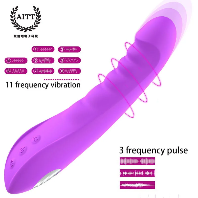 Массажная палочка для взрослых женщин AITT G-точка для мастурбации парные забавные товары импульсная вибрация
