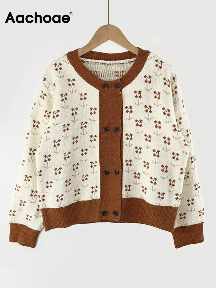 Aachoae Women Vintage Floral Printed Cardigans Sweaters Basic O Neck Double Breasted Long Sleeve Outerwear Female Casual Tops
Aachoae Women Vintage Floral Printed Cardigans Sweaters Basic O Neck Double Breasted Long Sleeve Outerwear Female Casual Tops