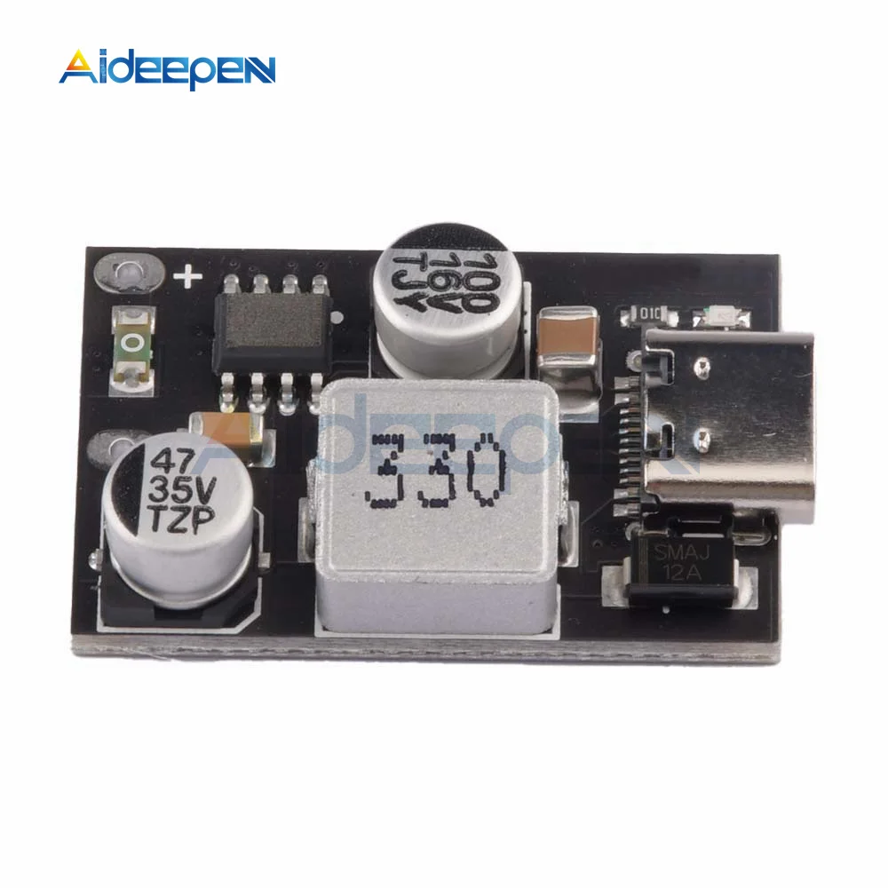 Модуль быстрой зарядки PD3.0 PPS QC3.0 SCP, Тип C 20 Вт, быстрая зарядка 5 В, 3,5 а/9 в, 2,2 а/12 В, 1,65 А, защита от перегрузки по току и короткого замыкания
Модуль быстрой зарядки PD3.0 PPS QC3.0 SCP, Тип C 20 Вт, быстрая зарядка 5 В, 3,5 а/9 в, 2,2 а/12 В, 1,65 А, защита от перегрузки по току и короткого замыкания